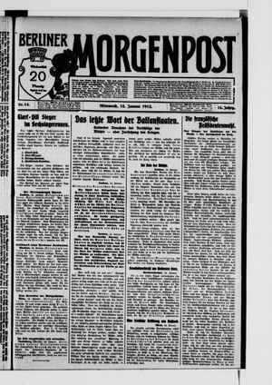 Berliner Morgenpost vom 15.01.1913