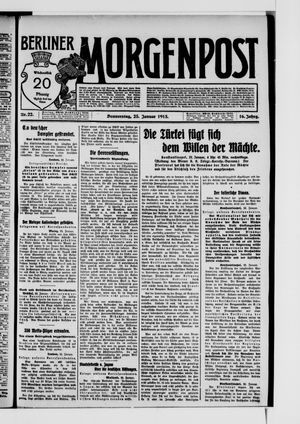 Berliner Morgenpost vom 23.01.1913