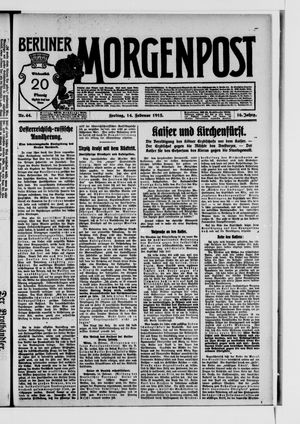 Berliner Morgenpost on Feb 14, 1913