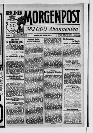 Berliner Morgenpost vom 16.02.1913
