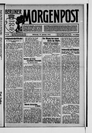 Berliner Morgenpost on Feb 19, 1913