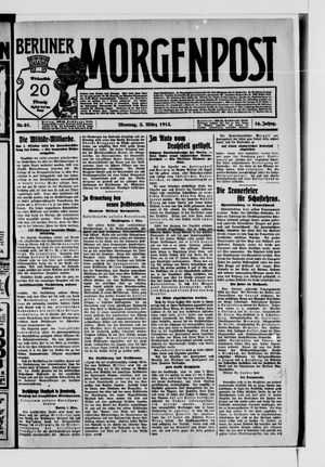 Berliner Morgenpost on Mar 3, 1913