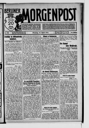 Berliner Morgenpost vom 15.04.1913