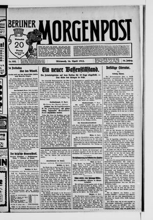Berliner Morgenpost on Apr 16, 1913