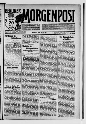 Berliner Morgenpost on Apr 22, 1913