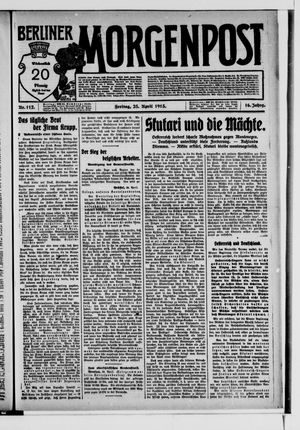Berliner Morgenpost vom 25.04.1913