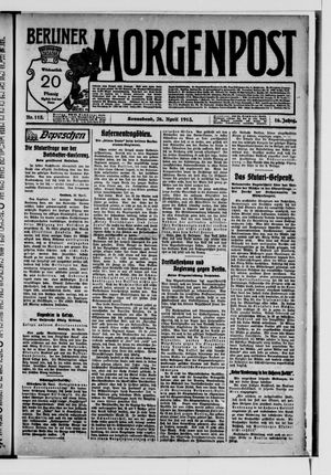 Berliner Morgenpost vom 26.04.1913