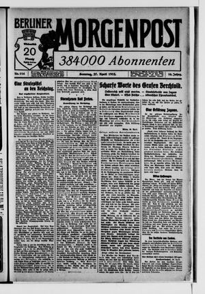 Berliner Morgenpost on Apr 27, 1913