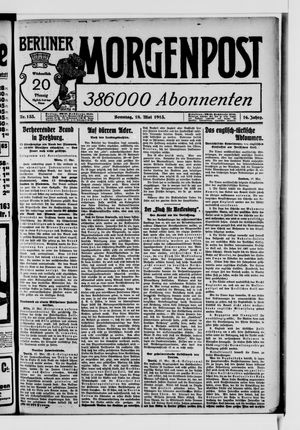 Berliner Morgenpost vom 18.05.1913