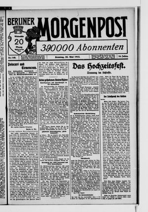 Berliner Morgenpost vom 25.05.1913