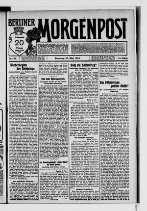 Berliner Morgenpost vom 27.05.1913