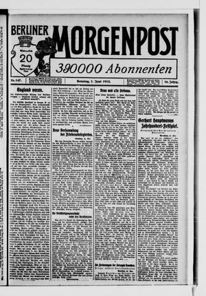 Berliner Morgenpost vom 01.06.1913