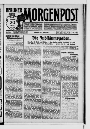 Berliner Morgenpost vom 17.06.1913