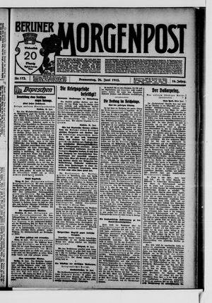 Berliner Morgenpost vom 26.06.1913