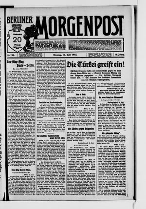 Berliner Morgenpost vom 14.07.1913