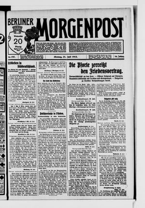 Berliner Morgenpost vom 21.07.1913