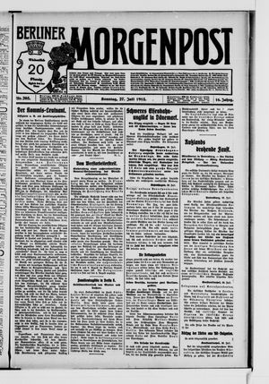 Berliner Morgenpost vom 27.07.1913