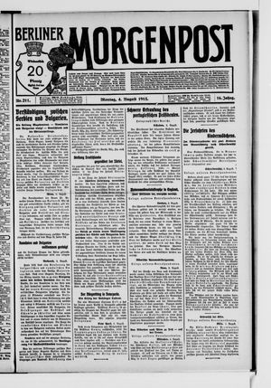 Berliner Morgenpost vom 04.08.1913