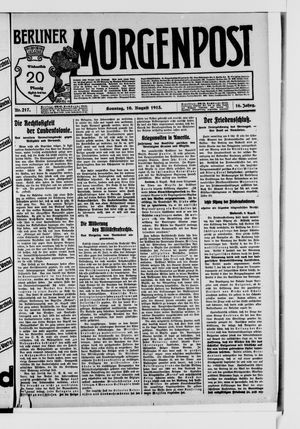 Berliner Morgenpost vom 10.08.1913