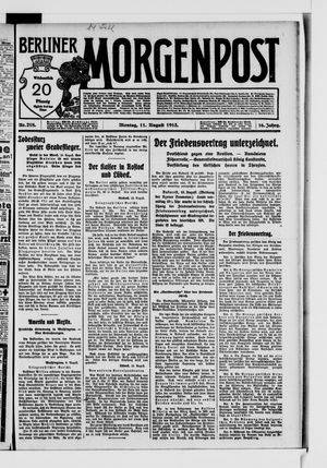Berliner Morgenpost vom 11.08.1913