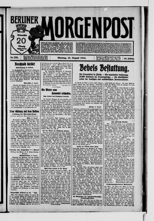 Berliner Morgenpost on Aug 18, 1913