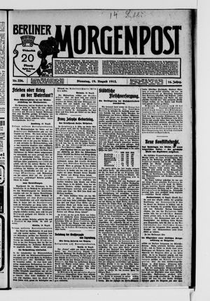 Berliner Morgenpost vom 19.08.1913
