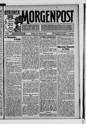Berliner Morgenpost vom 22.08.1913
