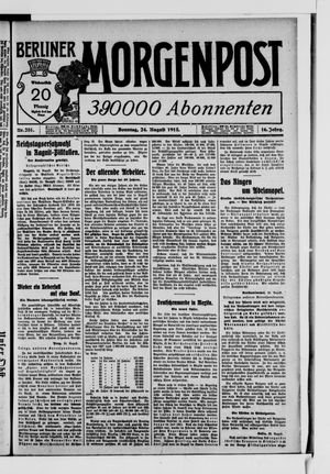 Berliner Morgenpost vom 24.08.1913