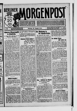 Berliner Morgenpost vom 25.08.1913