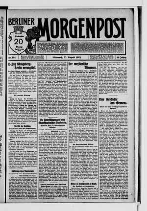 Berliner Morgenpost vom 27.08.1913