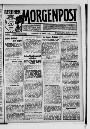 Berliner Morgenpost on Aug 28, 1913