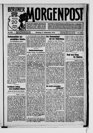 Berliner Morgenpost vom 02.09.1913