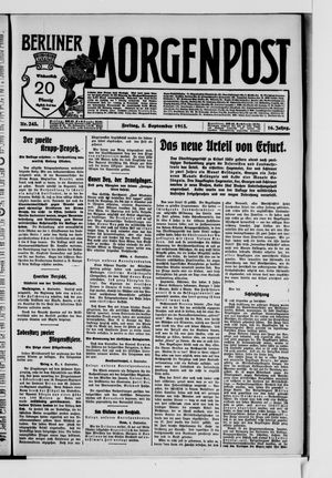 Berliner Morgenpost vom 05.09.1913