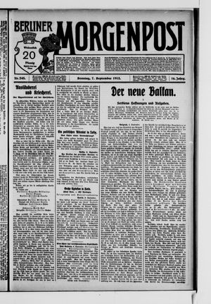 Berliner Morgenpost vom 07.09.1913