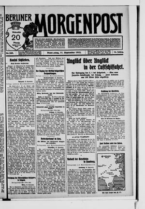 Berliner Morgenpost vom 11.09.1913