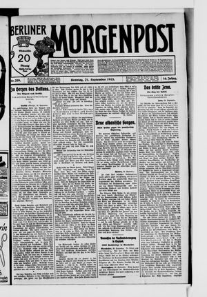 Berliner Morgenpost vom 21.09.1913