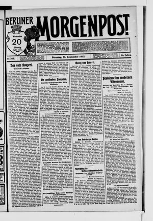 Berliner Morgenpost vom 23.09.1913