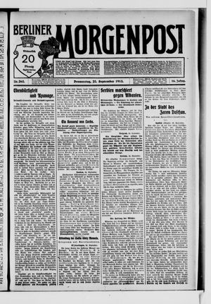Berliner Morgenpost vom 25.09.1913