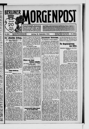 Berliner Morgenpost vom 26.09.1913
