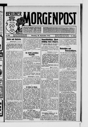 Berliner Morgenpost vom 30.09.1913