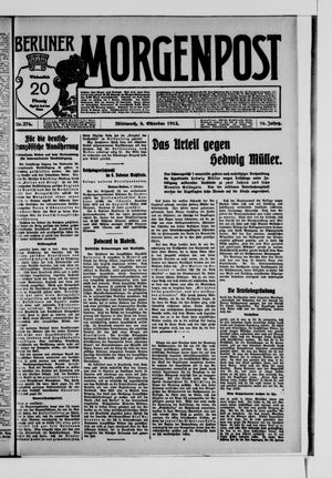 Berliner Morgenpost vom 08.10.1913