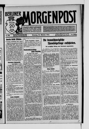 Berliner Morgenpost on Oct 28, 1913