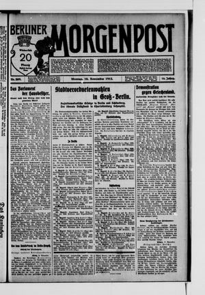 Berliner Morgenpost vom 10.11.1913