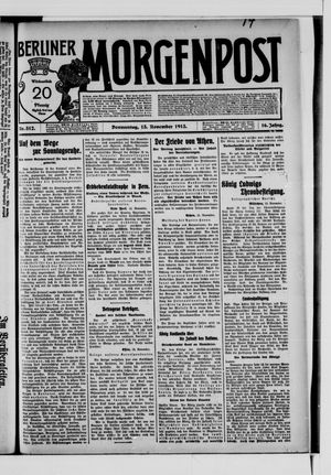 Berliner Morgenpost vom 13.11.1913