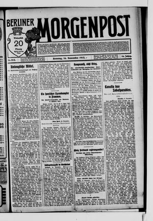 Berliner Morgenpost vom 16.11.1913