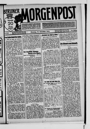 Berliner Morgenpost vom 18.11.1913