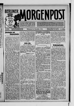 Berliner Morgenpost vom 26.11.1913