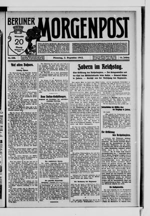 Berliner Morgenpost vom 02.12.1913