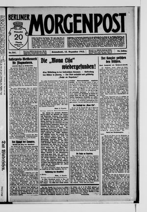 Berliner Morgenpost vom 13.12.1913