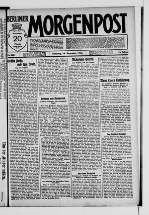 Berliner Morgenpost on Dec 14, 1913